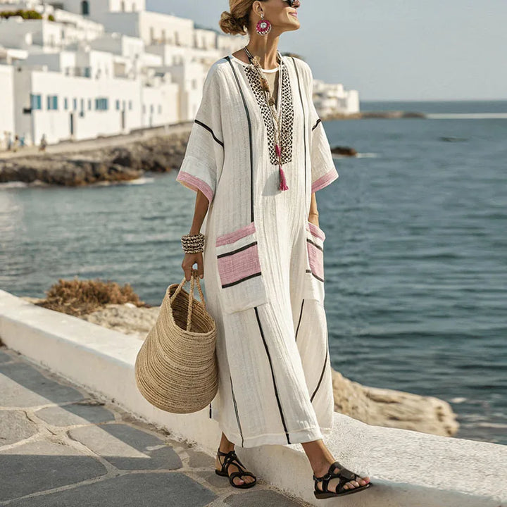 Gracia Airy V Neck Maxi Sundress