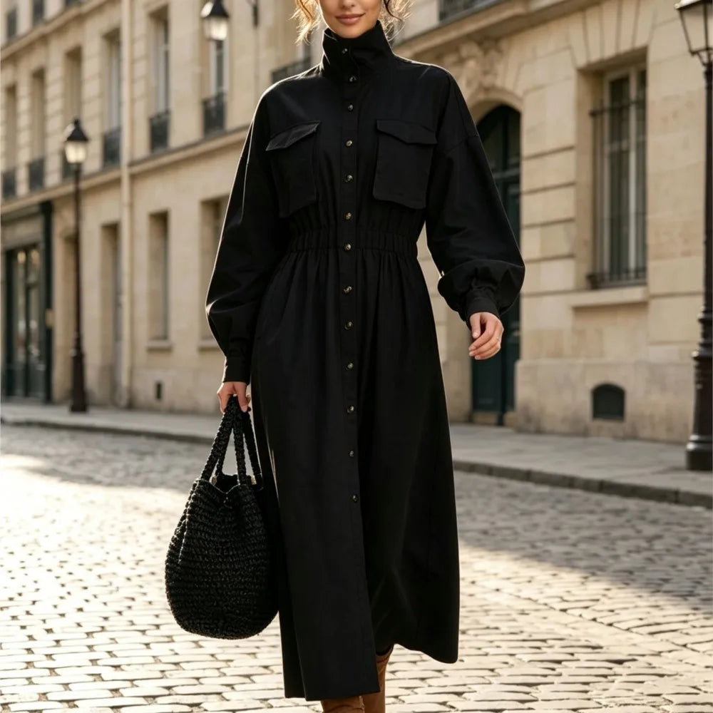 Harriet Flap Pocket Shirt Dress
