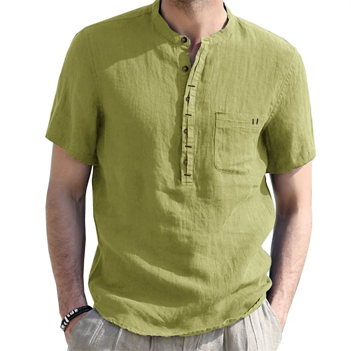 Berkeley Linen Henley Shirt