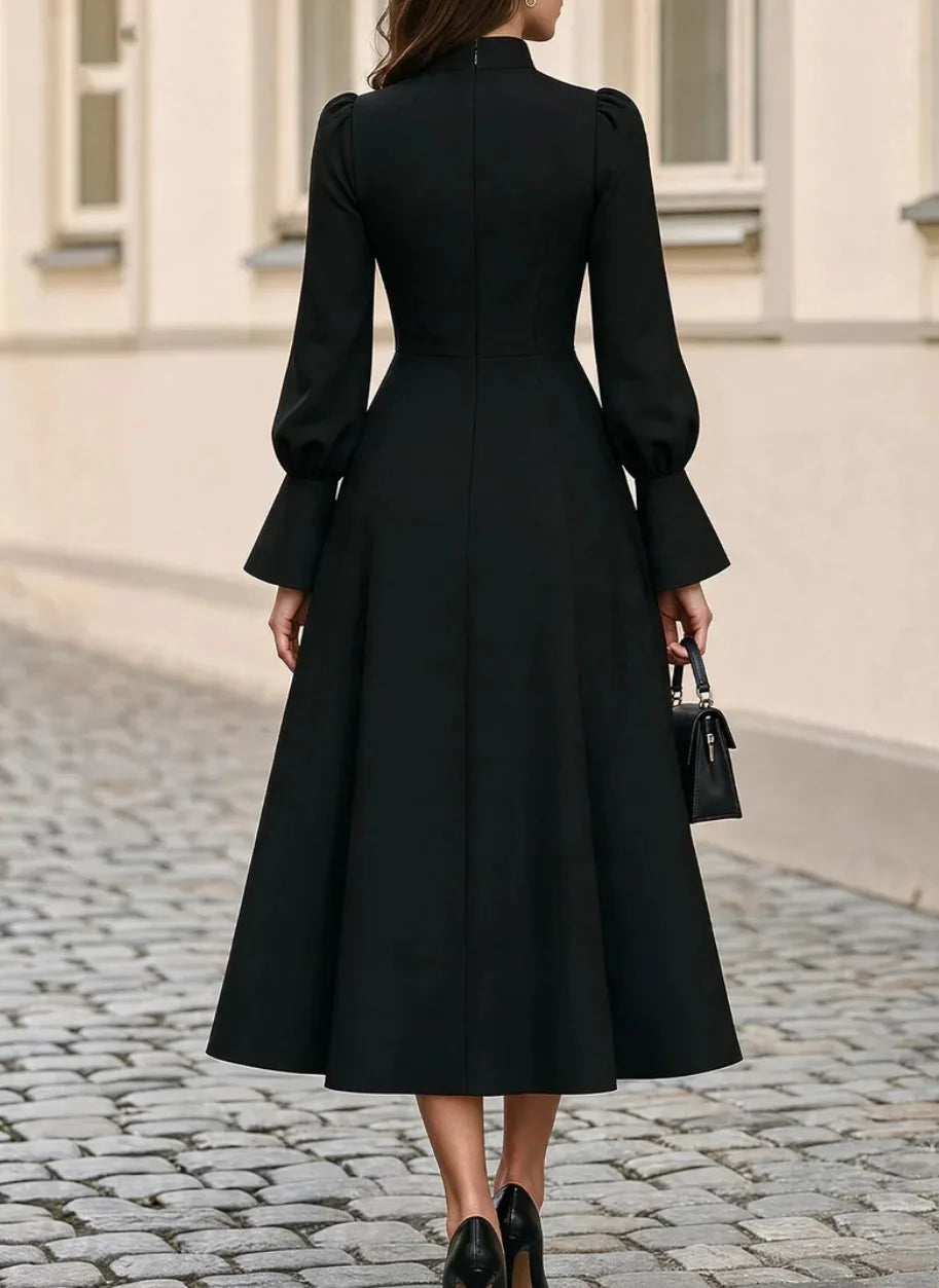 Larkspur Flared Cuff Midi Dress