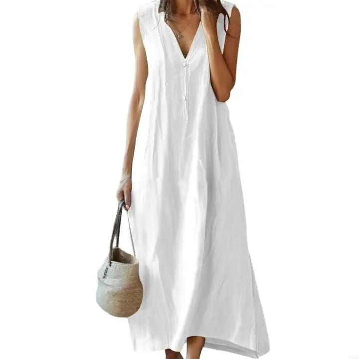 Kennedy Relaxed Linen Maxi Dress