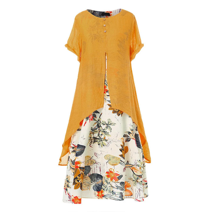 Juliana Floral Patchwork Maxi Dress