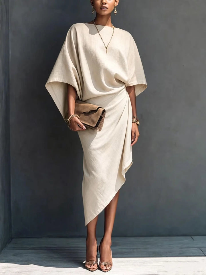 Farrah Batwing Sleeve Midi Dress
