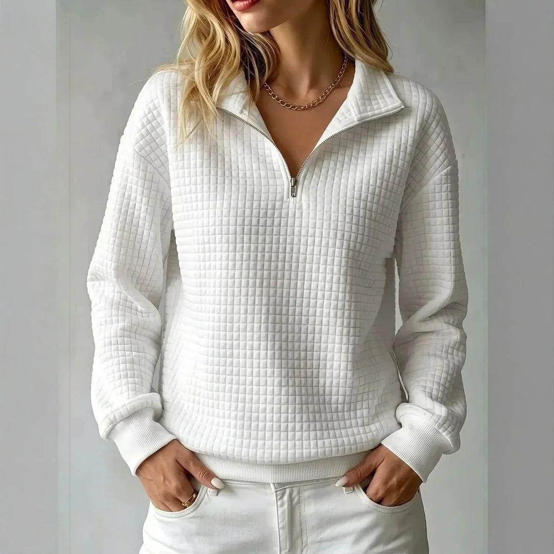 Bailey Waffle Half Zip Sweater