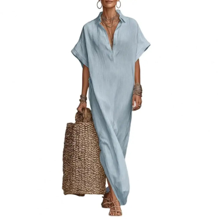 Salone Short Sleeve Maxi Dress