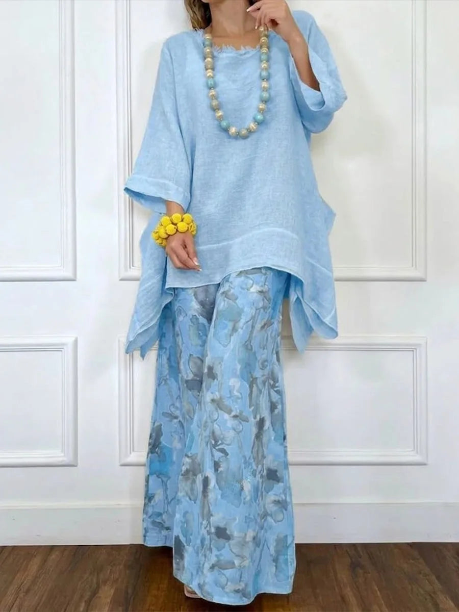 Mireen Printed Loose Two-Piece Set
