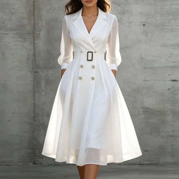 Sofia Double Breasted Midi Dress