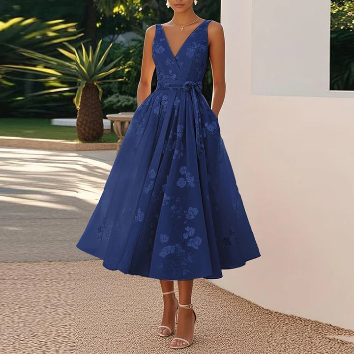 Marjorie Printed A Line Dress