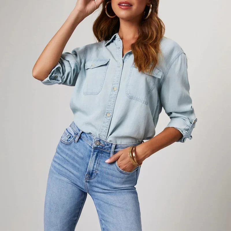 Kayleigh Relaxed Denim Shirt