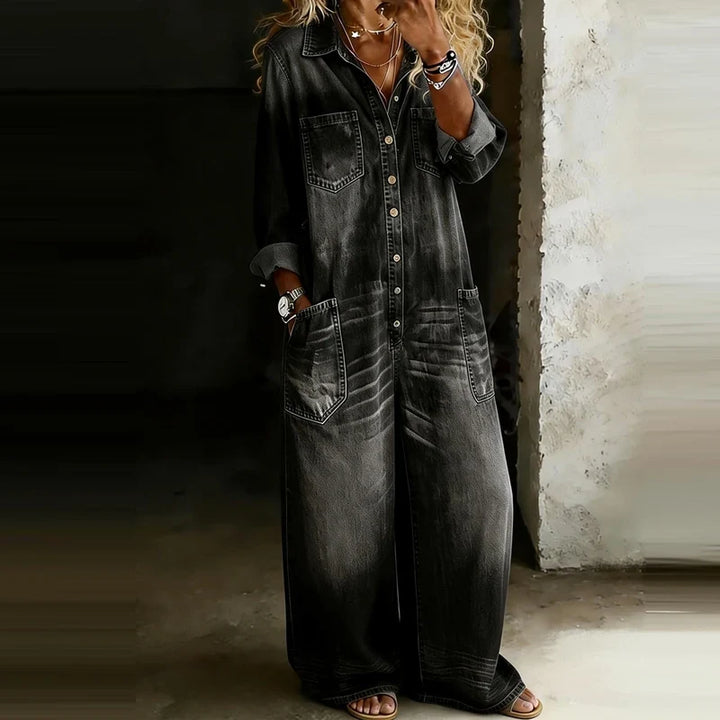 Dahlia Button Front Jumpsuit