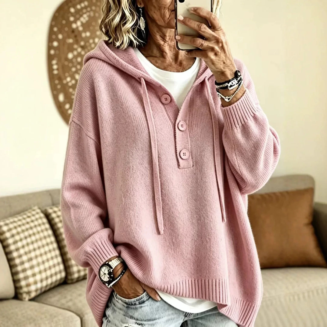 Sylvie Button Placket Hoodie