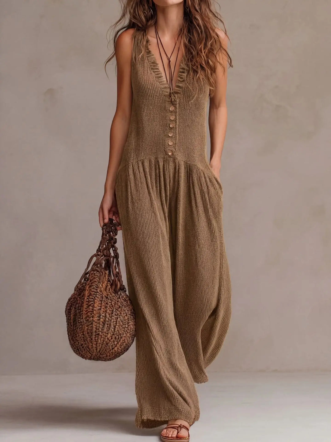 Sorelle Flowing Boho Jumpsuit