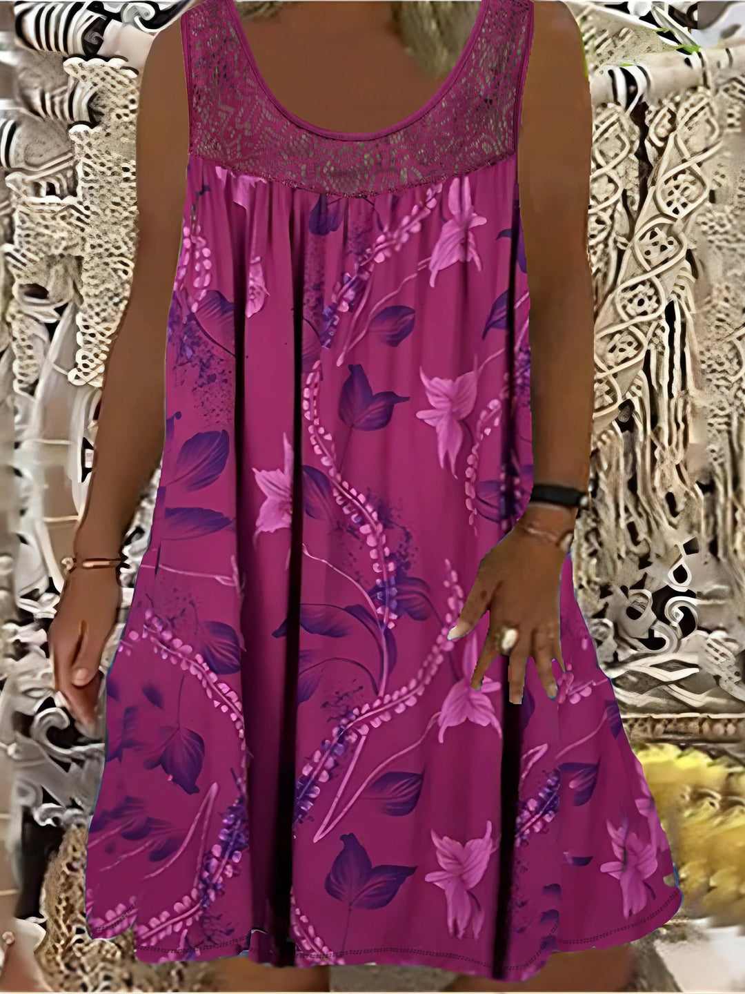 Daniela Casual Floral Midi Dress