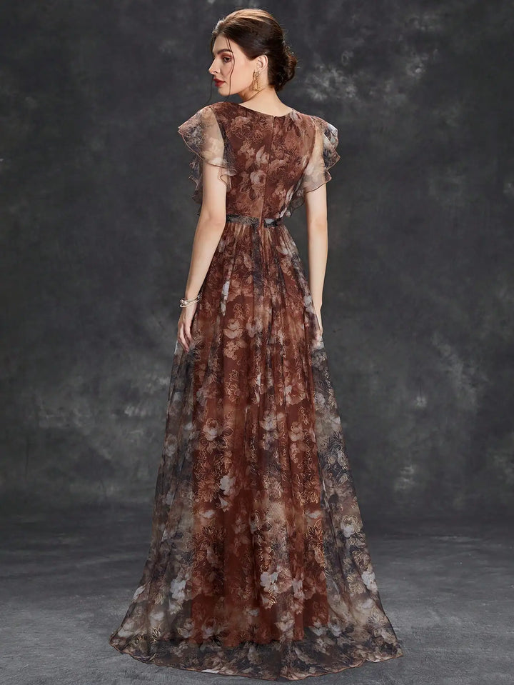 Tessa Ruffle Wedding Guest Dress