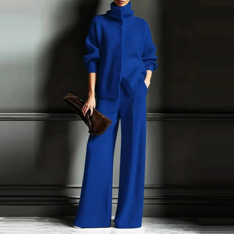 Leena Classic Ribbed Matching Set