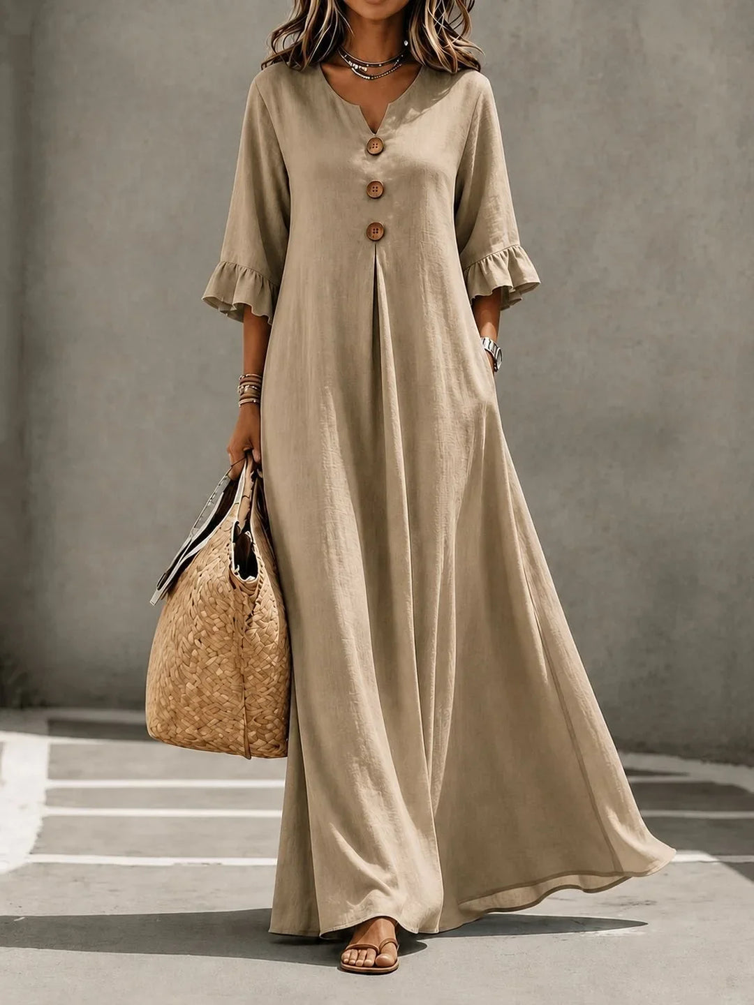 Josi Relaxed Pocket Maxi Dress