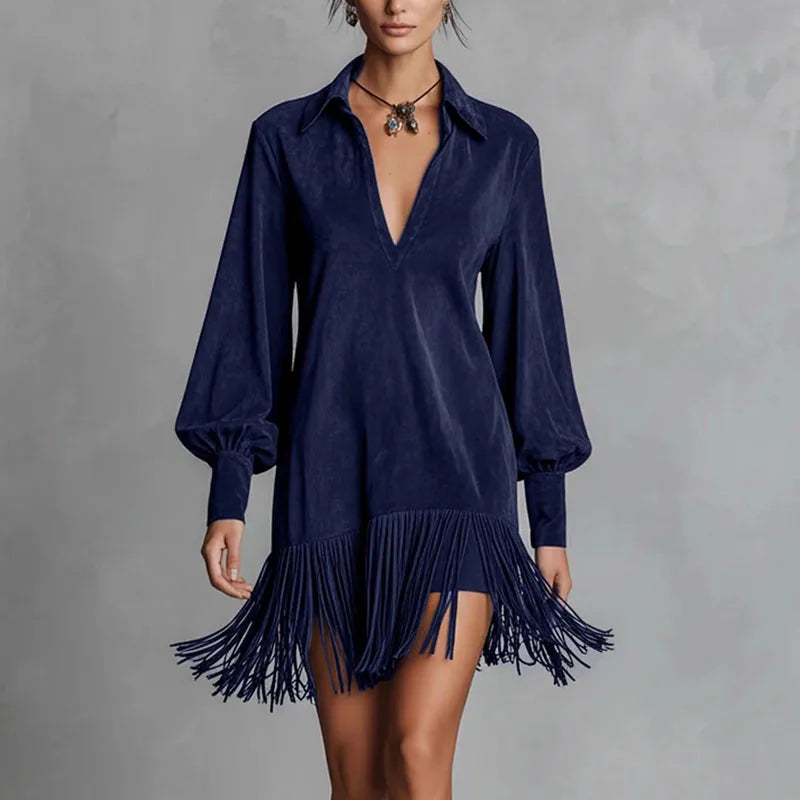 Marielle Relaxed Fit Tassel Dress