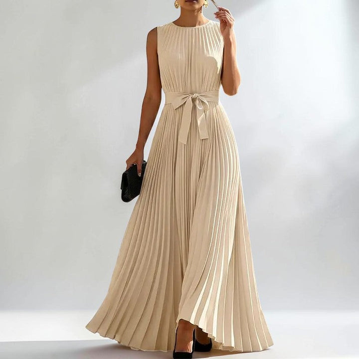 Brielle Elegant Pleated Maxi Dress