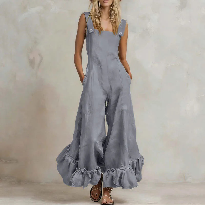 Vespera Ruffle Hem Jumpsuit