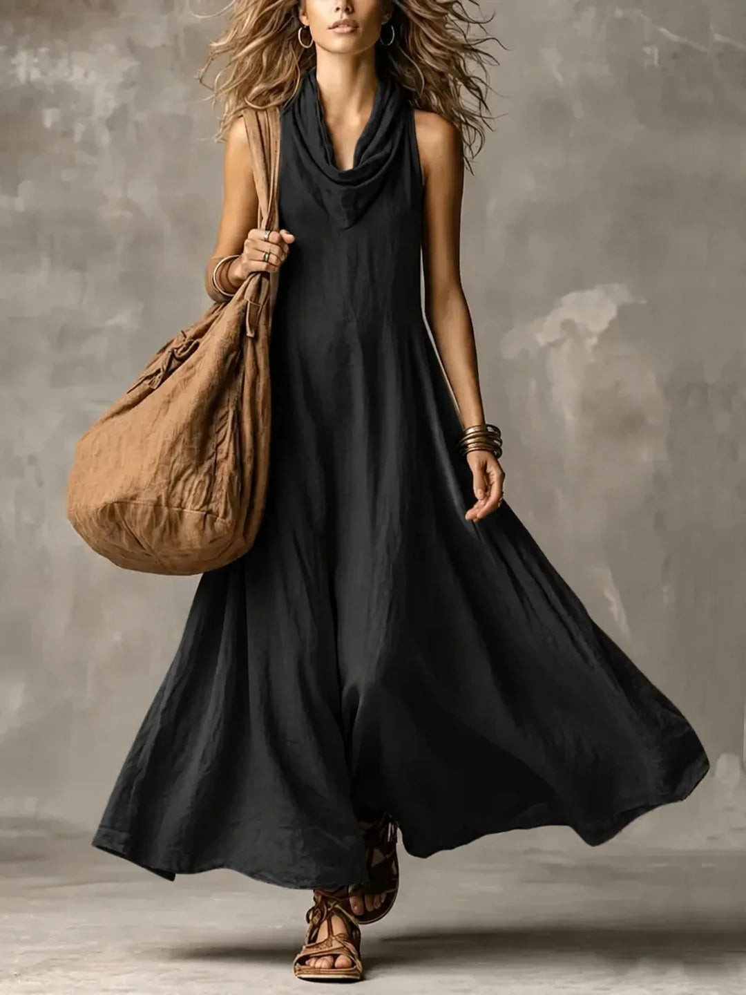 Jaylah Cowl Neck Maxi Dress