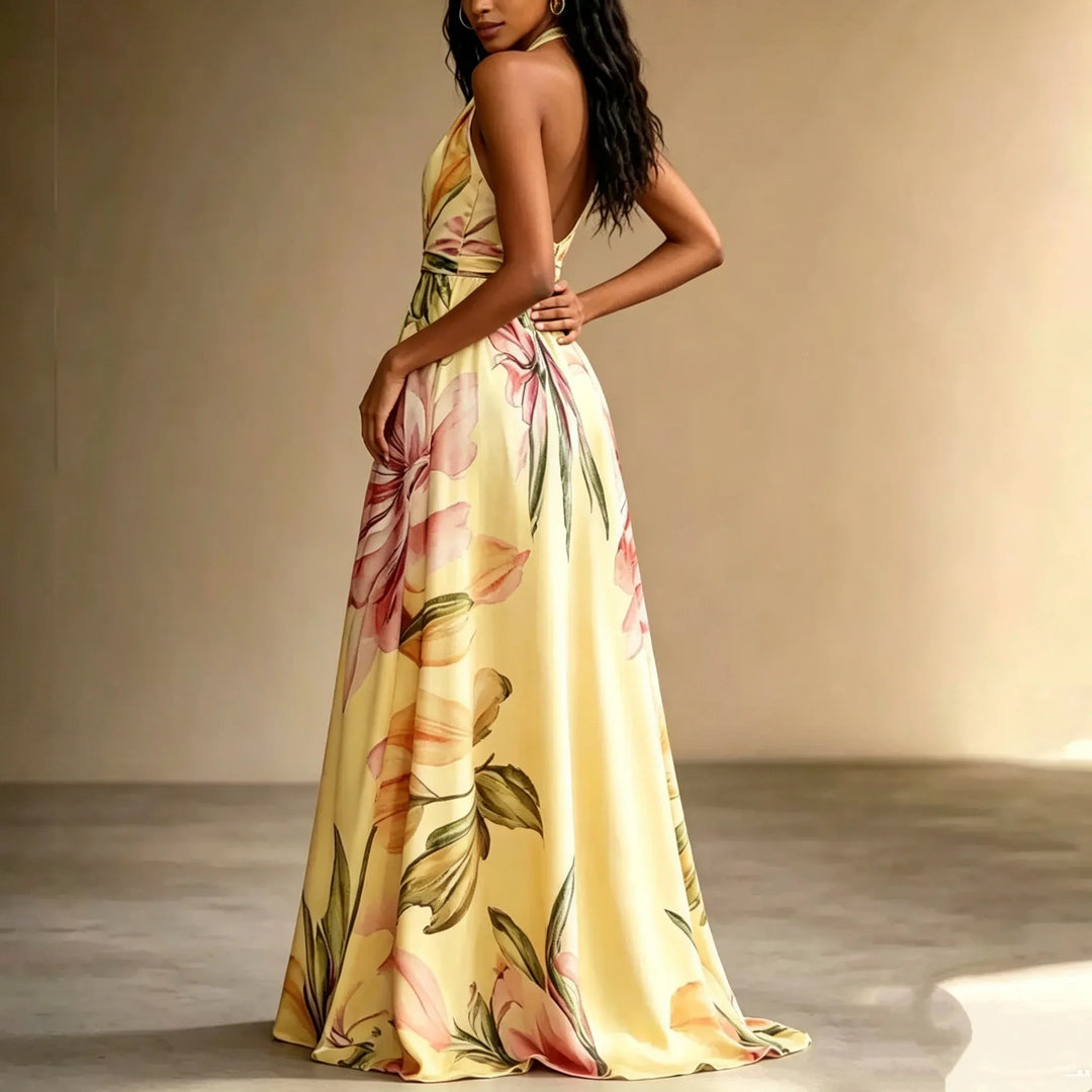 Loraine Floral Maxi Wedding Guest Dress