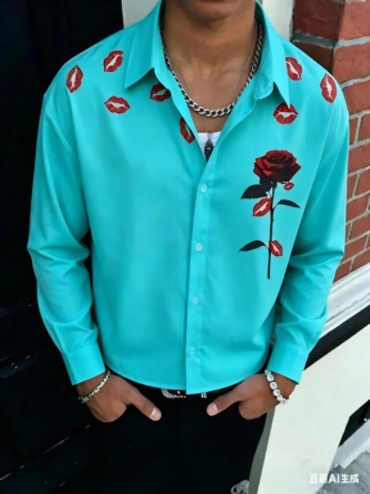 Aaron Graphic Button Front Shirt