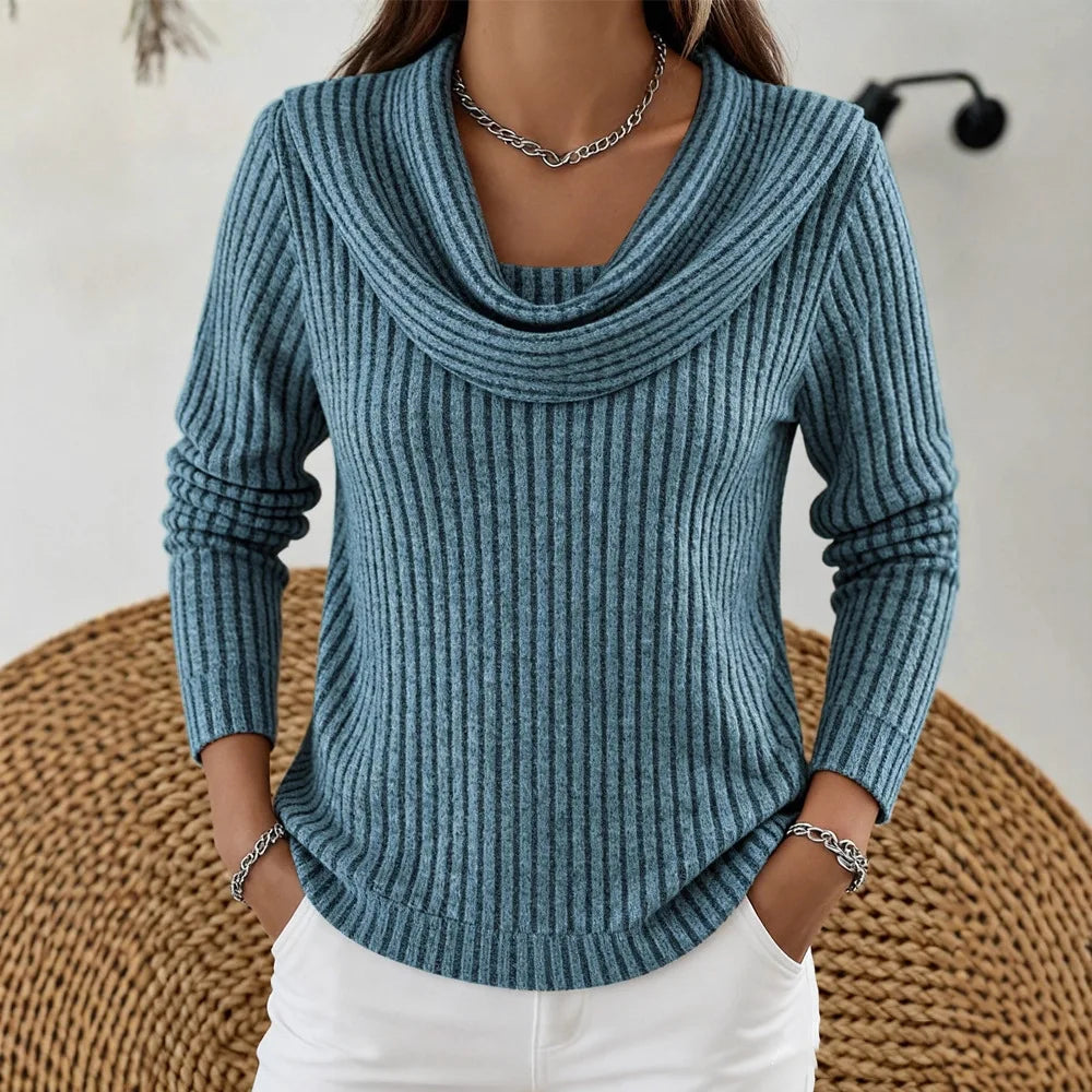 Ysolde Cowl Neck Sweater