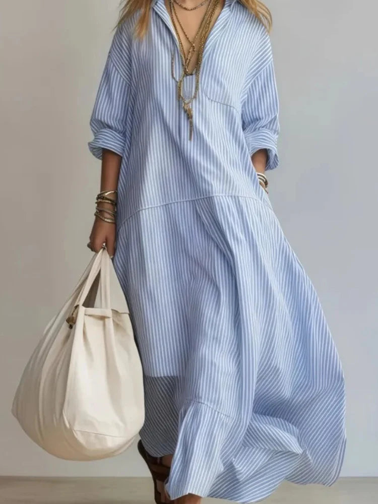 Madeline Striped Maxi Dress