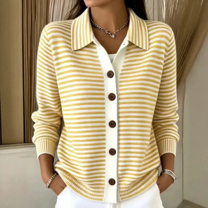 Sariah Striped Knit Cardigan