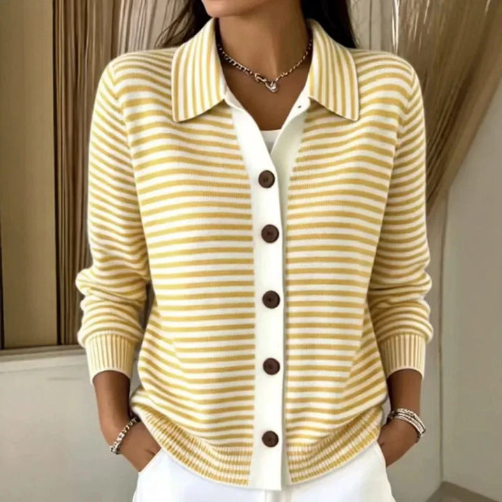 Sariah Striped Knit Cardigan
