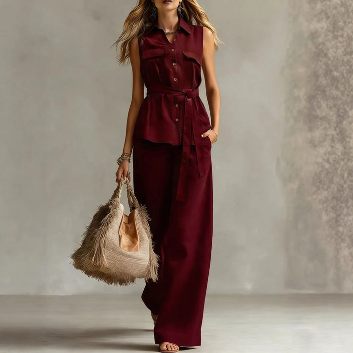 Jacqualine Elegant Relaxed Matching Set