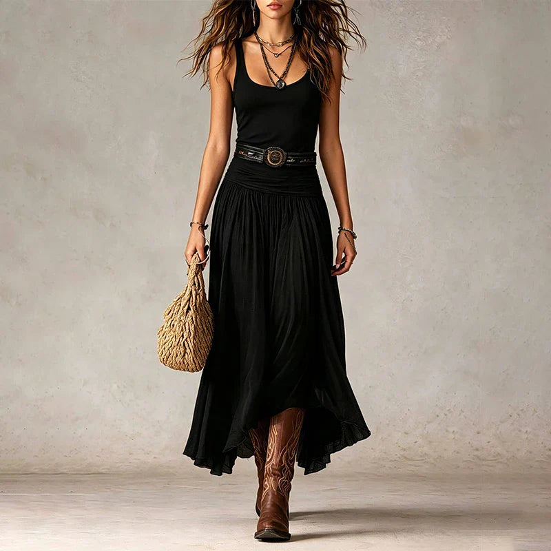 Loretta Effortless Flowy Bohemian Maxi Dress