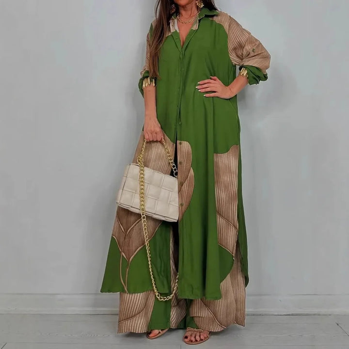 Orelia Long Sleeve Boho Matching Set