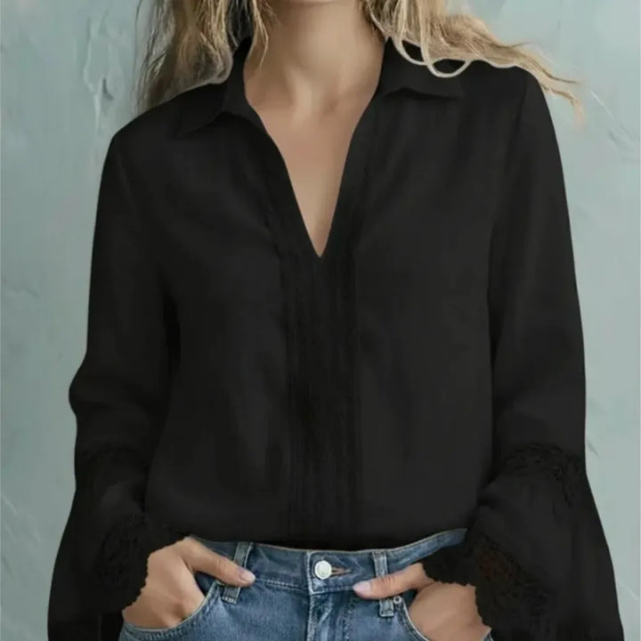 Carleigh Lace Trim Blouse