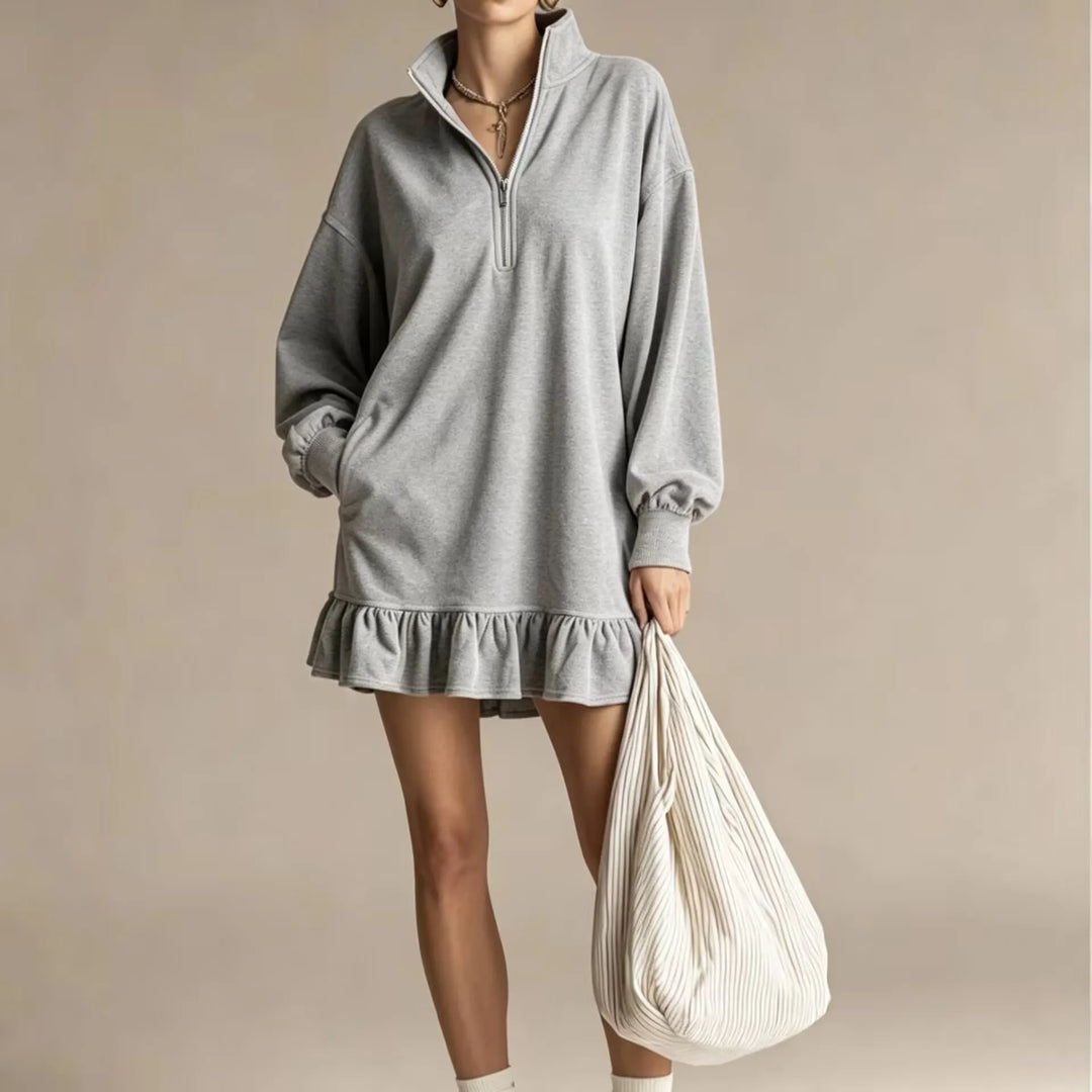 Ana Ruffle Hem Mini Dress