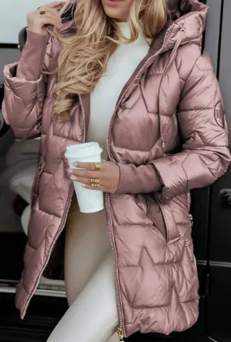 Leila Diamond Quilted Puffer