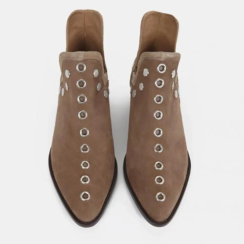 Zelie Stud Pointed Ankle Boot