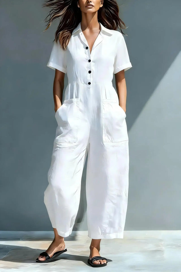 Tullia Elegant Relaxed Wide Leg Jumpsuit