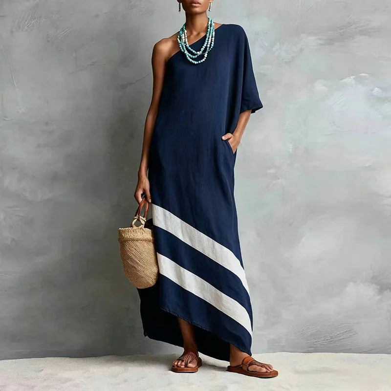 Dahlia One Shoulder Maxi Dress