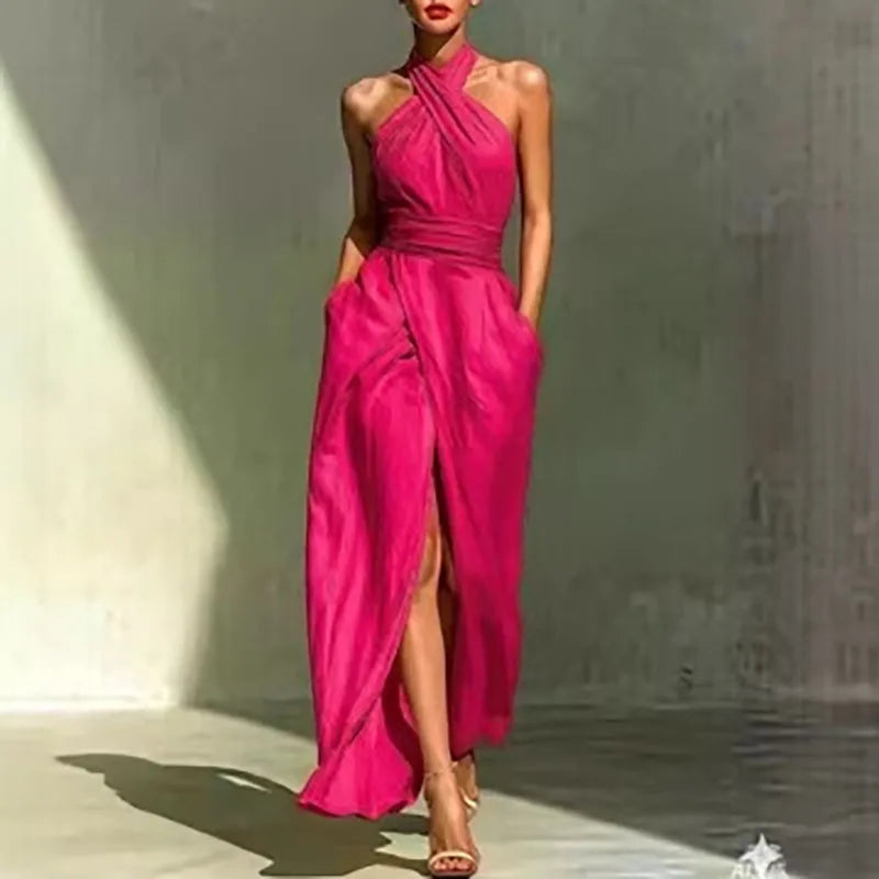 Asterin Halter Maxi Dress