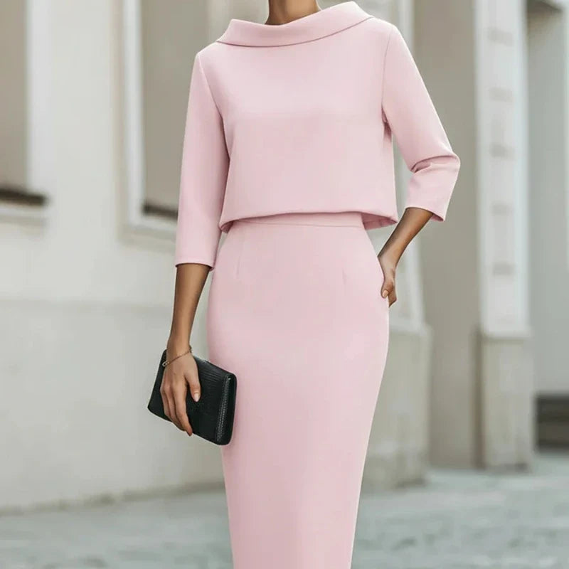 Amanda Layered Sheath Maxi Dress