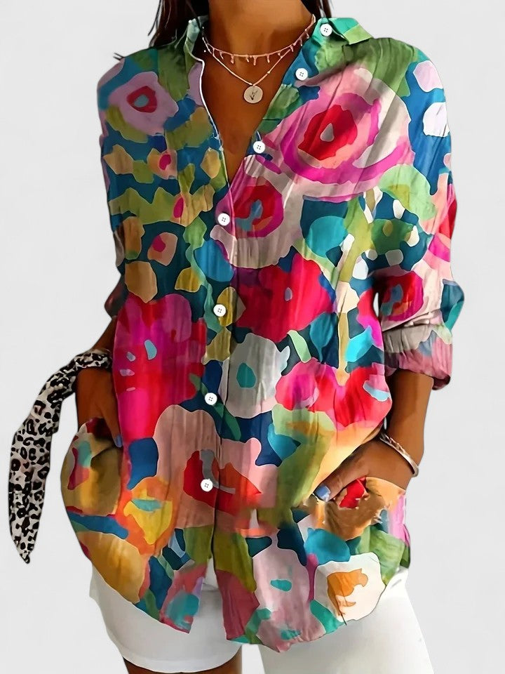 Xaviera Floral Print Blouse