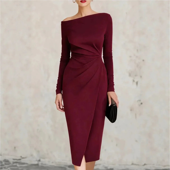Bianca Twisted Waist Midi Dress