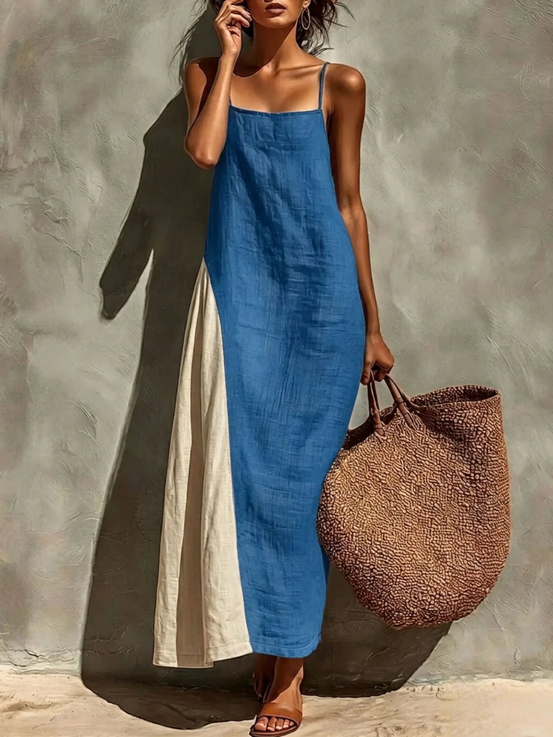 Lillian Relaxed Linen Maxi Dress