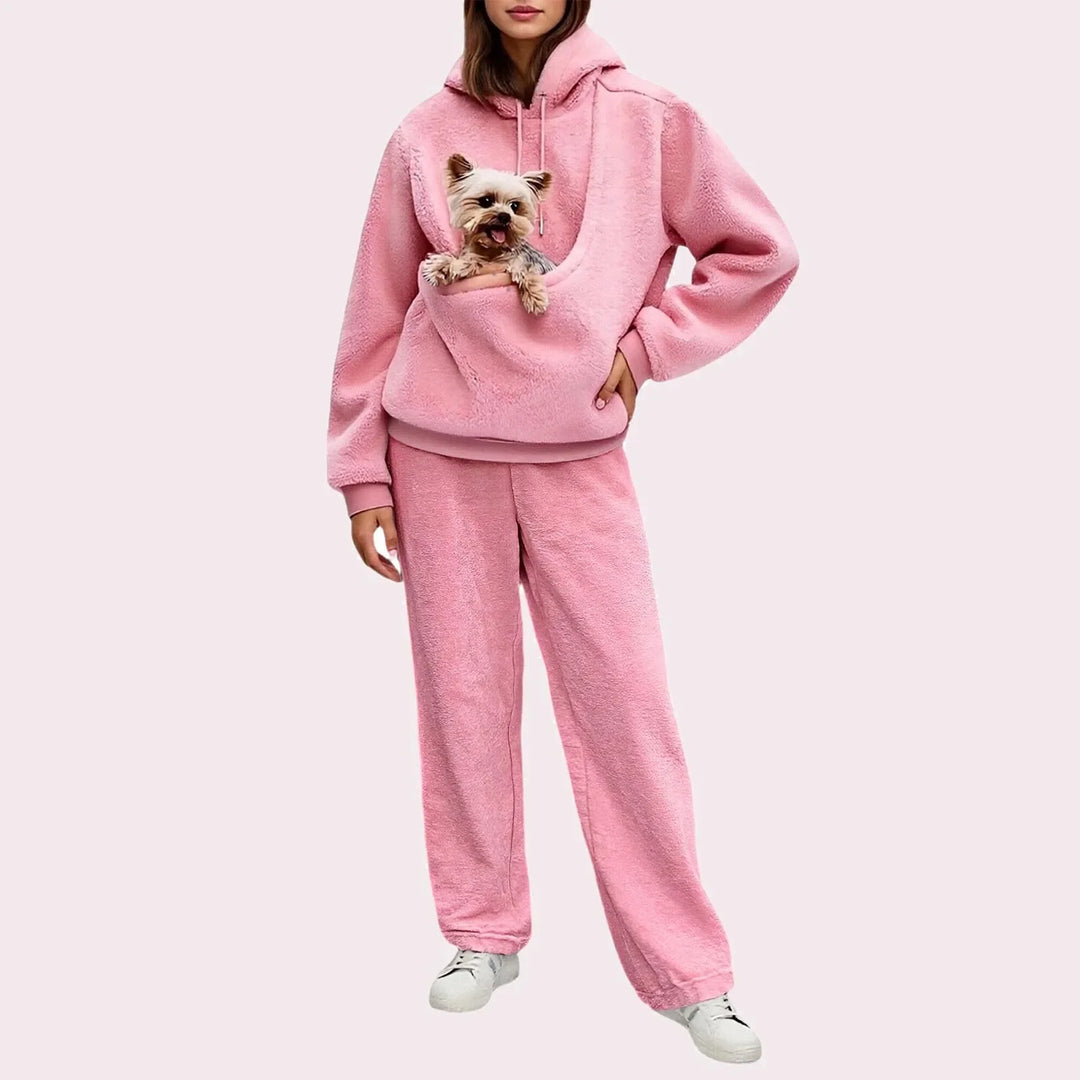 Halina Pet Pocket Hoodie Set