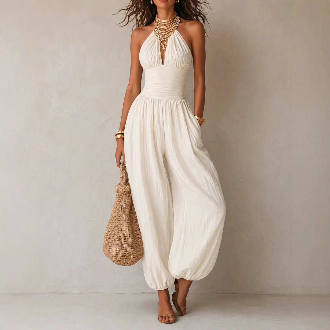 Caitlin Halter Wide Leg Jumpsuit