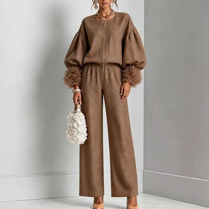 Emory Lantern Sleeve Two-Piece Set