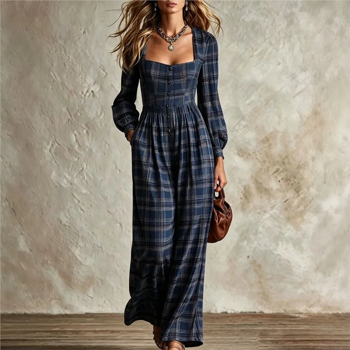 Mercedes Plaid Wide Leg Jumpsuit
