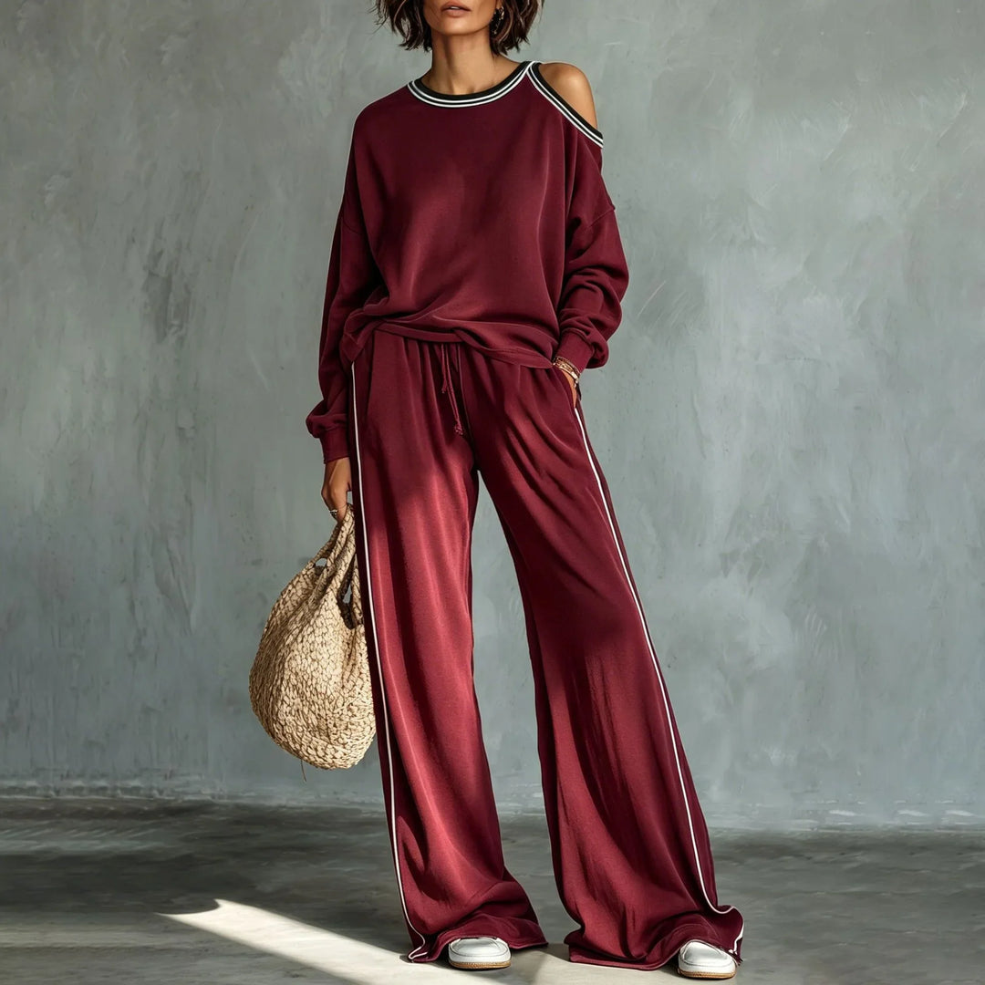 Britney Cold Shoulder Lounge Set