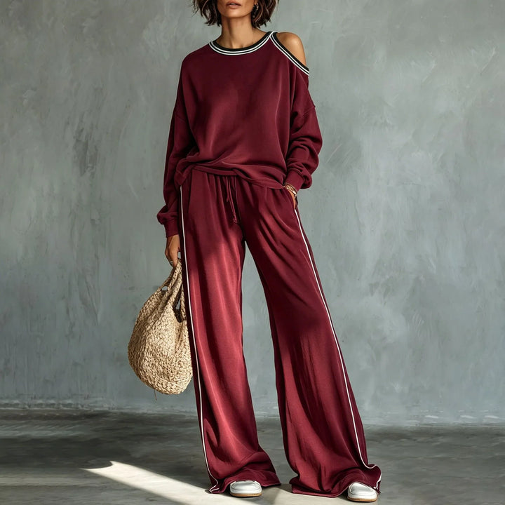 Britney Cold Shoulder Lounge Set